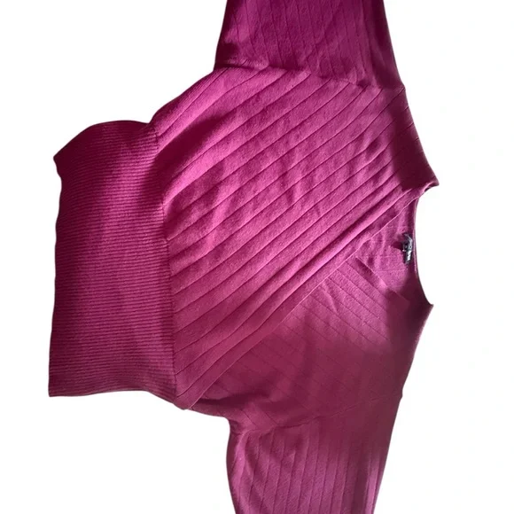 Fashion Nova elegant wine-colored women's sweater, size XS, made of viscose - Picture 2 of 11